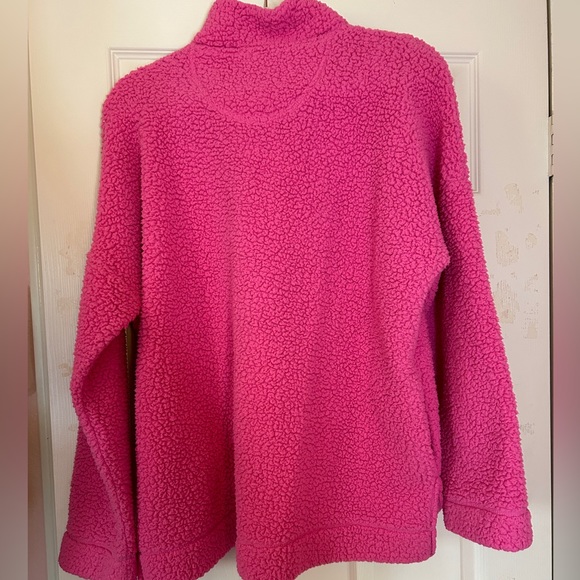 Aerie Teddy Bear Fleece Pull-Over w/ Buttons - Picture 3 of 4